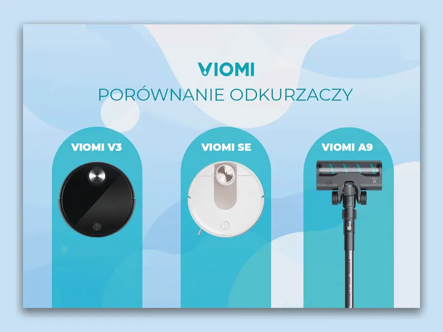 Viomi - Porównanie odkurzaczy