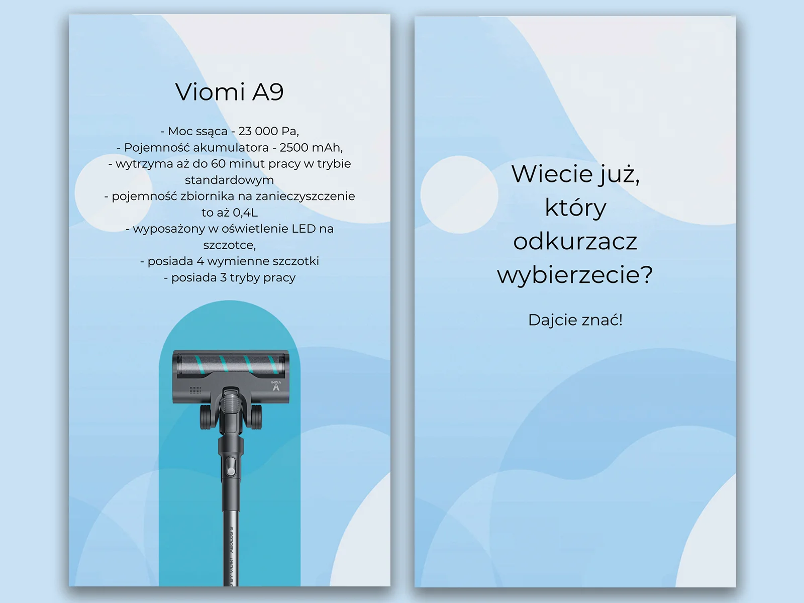 Viomi - Porównanie odkurzaczy